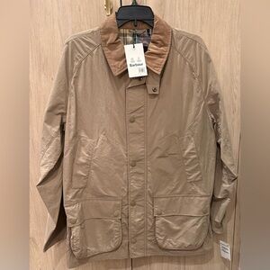 NWTs Barbour Men’s Ashby Showerproof Jacket. Timberwolf. Size Large